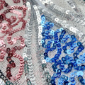Пульсационные шаблон вязаный 3 мм блестки сетки вышивальная ткань